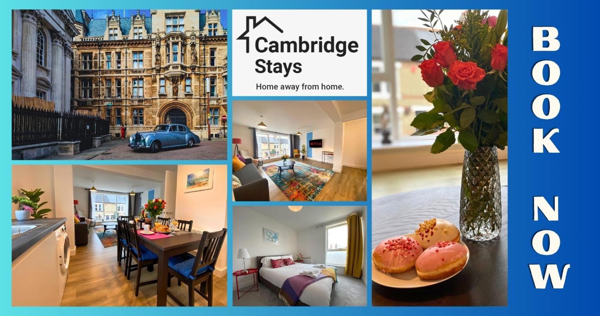 Cambridge Stays Riverside Apart Hotel With 2Br Flats At The City Centre-Parking-Balcony מראה חיצוני תמונה